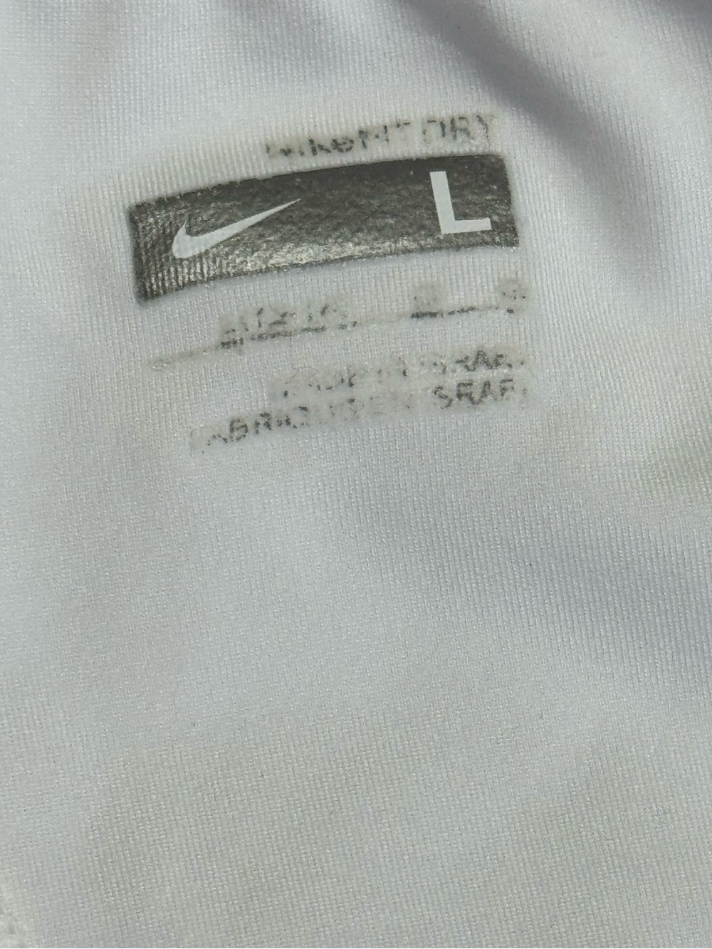 ❤️ Nike Large Womens White Racerback Athletic Tank Top Yoga Shirt Athletic (B6) - Picture 3 of 5